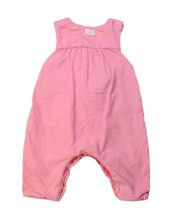 A Pink Sleeveless Jumpsuits from Petit Bateau in size 0-3M for girl. (Back View)