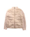 A Beige Puffer/Quilted Jackets from Moncler in size 8Y for girl. (Front View)
