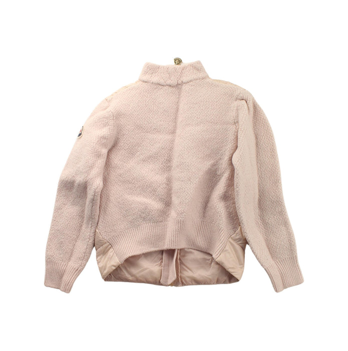 A Beige Puffer/Quilted Jackets from Moncler in size 8Y for girl. (Back View)