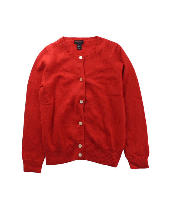 A Red Cardigans from Crewcuts in size 6T for girl. (Front View)