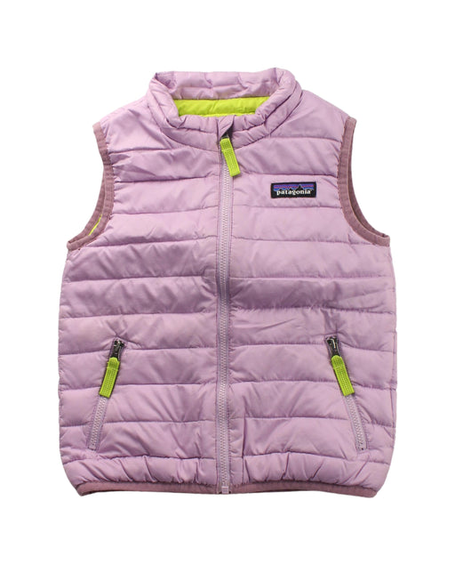 A Purple Outerwear Vests from Patagonia in size 3T for girl. (Front View)