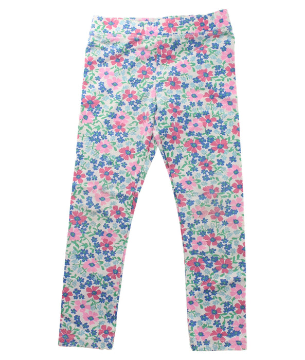 A Blue Leggings from Crewcuts in size 4T for girl. (Front View)