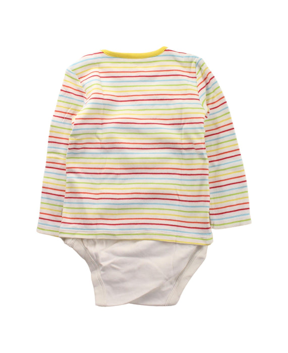 A White Long Sleeve Bodysuits from Frugi in size 12-18M for boy. (Back View)