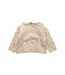 A Beige Crewneck Sweatshirts from Emile et Ida in size 6-12M for girl. (Front View)