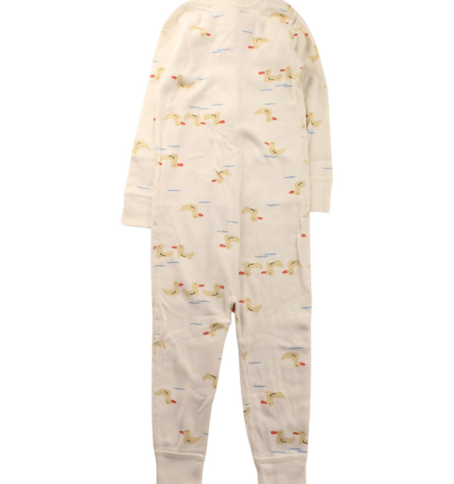 A White Long Sleeve Jumpsuits from Hanna Andersson in size 2T for girl. (Back View)