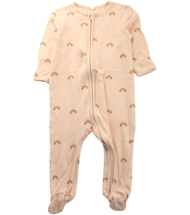 A Beige Onesies from Mori in size 6-12M for girl. (Front View)