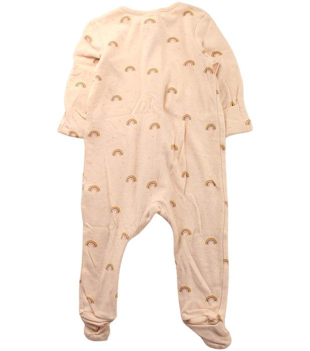 A Beige Onesies from Mori in size 6-12M for girl. (Back View)