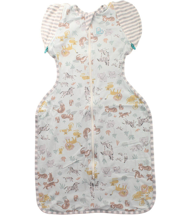 A Blue Sleepsacs from Love To Dream in size 3-6M for neutral. (Front View)