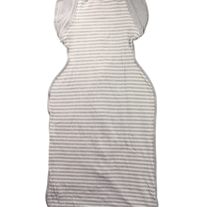 A Grey Sleepsacs from Love To Dream in size 6-12M for neutral. (Back View)