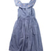 A Blue Sleeveless Dresses from Margherita in size 5T for girl. (Back View)