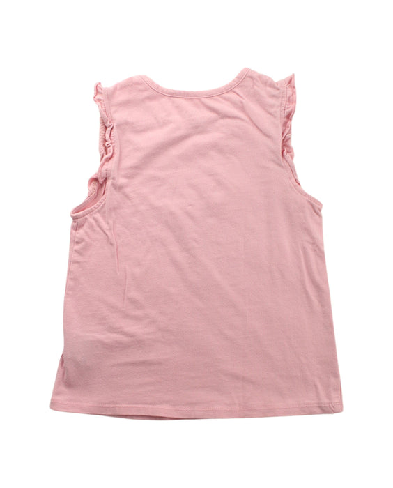 A Pink Sleeveless T Shirts from Calvin Klein in size 6T for girl. (Back View)