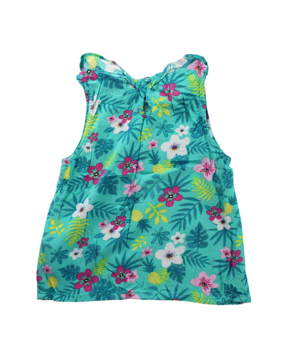 A Green Sleeveless Tops from Sergent Major in size 6T for girl. (Back View)