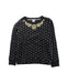 A Black Crewneck Sweatshirts from Crewcuts in size 6T for girl. (Front View)