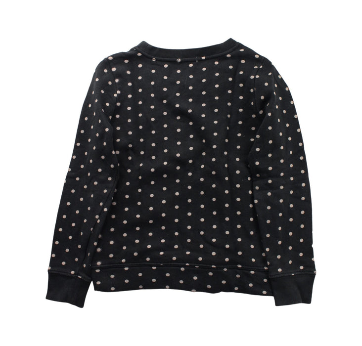 A Black Crewneck Sweatshirts from Crewcuts in size 6T for girl. (Back View)