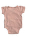 A Pink Short Sleeve Bodysuits from Wilson & Frenchy in size 0-3M for girl. (Back View)