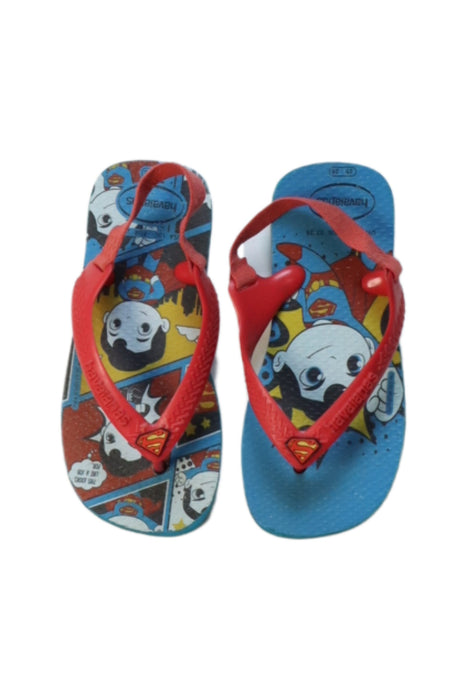 A Multicolour Sandals from Havaianas in size 4T for boy. (Back View)