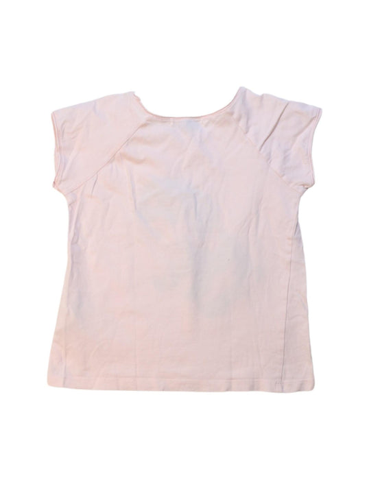 A Pink Short Sleeve T Shirts from Bonpoint in size 4T for girl. (Back View)