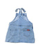 A Blue Overall Dresses from Seed in size 6-12M for girl. (Back View)