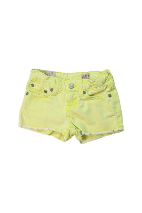 A Green Shorts from Polo Ralph Lauren in size 3T for girl. (Front View)