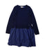 A Navy Sweater Dresses from Bonpoint in size 6T for girl. (Front View)