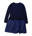 A Navy Sweater Dresses from Bonpoint in size 6T for girl. (Back View)