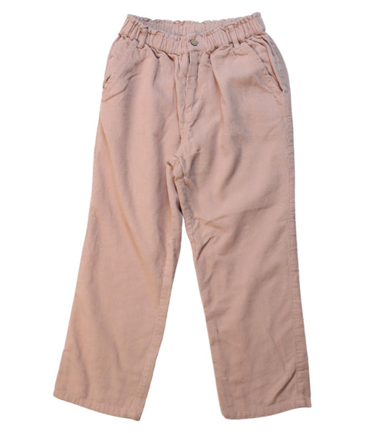 A Pink Casual Pants from Bonheur du Jour in size 6T for girl. (Front View)