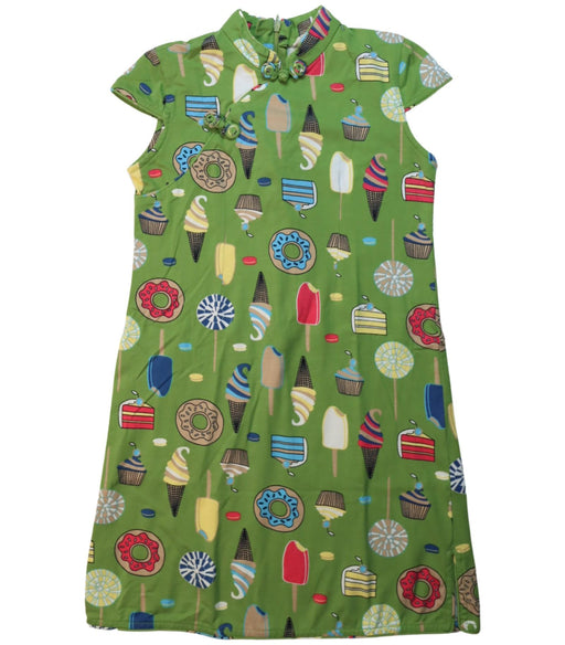 A Multicolour Short Sleeve Dresses from Chouchou Chic in size 7Y for girl. (Front View)