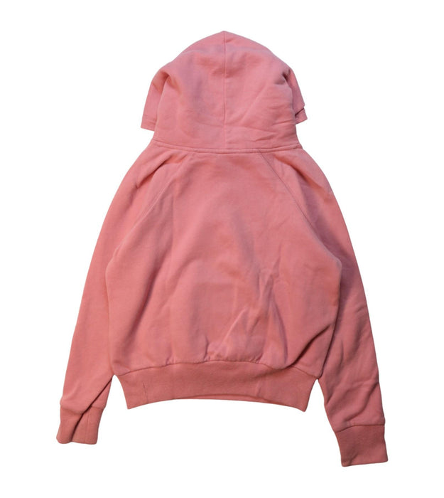 A Pink Hooded Sweatshirts from Polo Ralph Lauren in size 8Y for girl. (Back View)