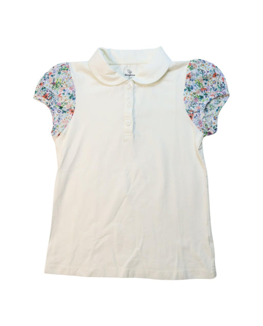 A Multicolour Short Sleeve Polos from Kingkow in size 7Y for girl. (Front View)