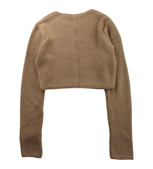 A Brown Cardigans from Chloe in size 12Y for girl. (Back View)