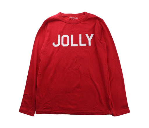 A Red Long Sleeve T Shirts from Crewcuts in size 10Y for neutral. (Front View)