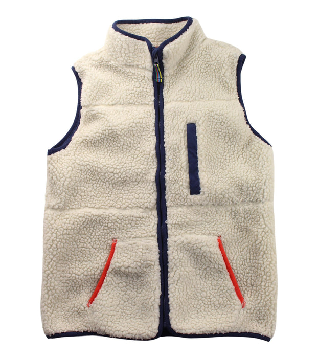 A White Outerwear Vests from Boden in size 11Y for boy. (Front View)