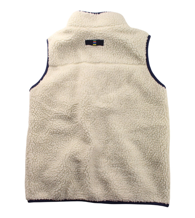 A White Outerwear Vests from Boden in size 11Y for boy. (Back View)