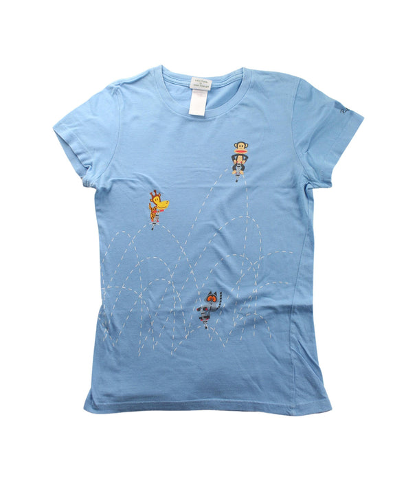 A Blue Short Sleeve T Shirts from Paul Frank in size 8Y for girl. (Front View)