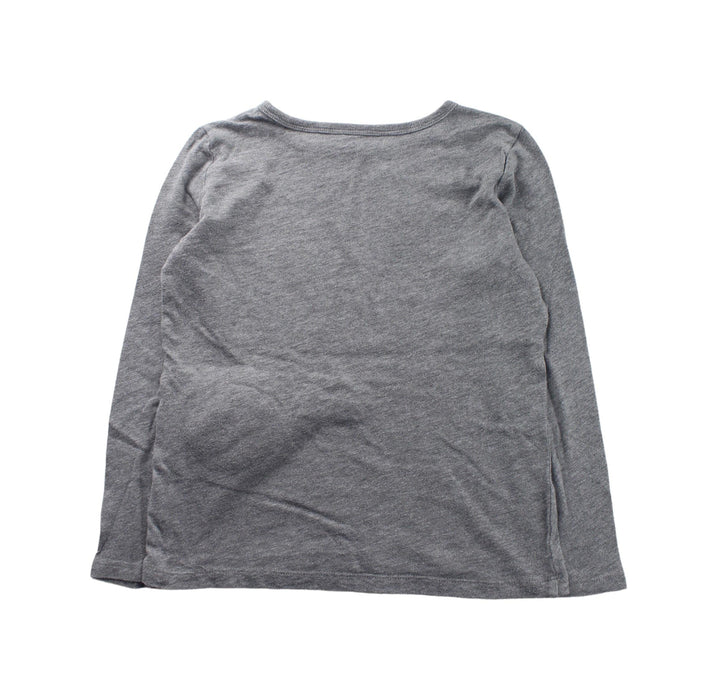 A Grey Long Sleeve T Shirts from Crewcuts in size 6T for girl. (Back View)