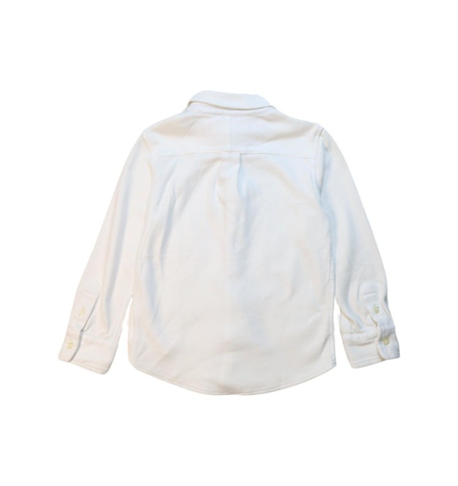 A White Long Sleeve Shirts from Polo Ralph Lauren in size 3T for boy. (Back View)