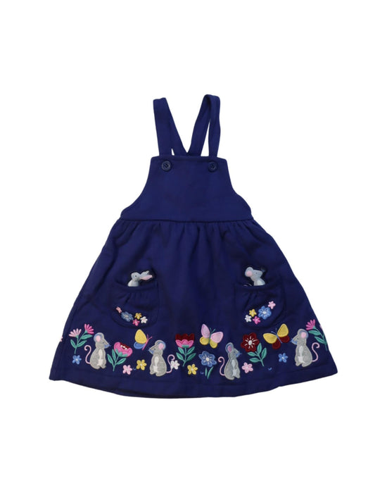 A Multicolour Overall Dresses from Jojo Maman Bébé in size 6-12M for girl. (Front View)