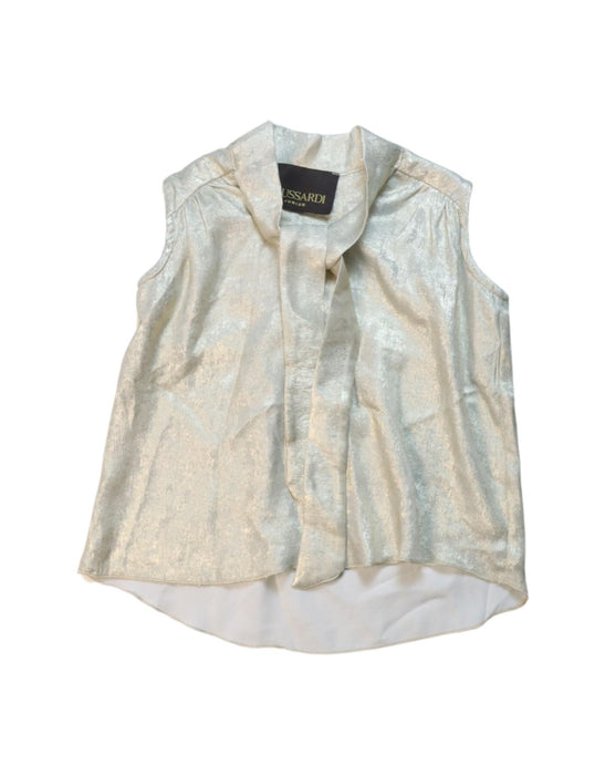 A Gold Sleeveless Tops from Trussardi in size 6-12M for girl. (Front View)