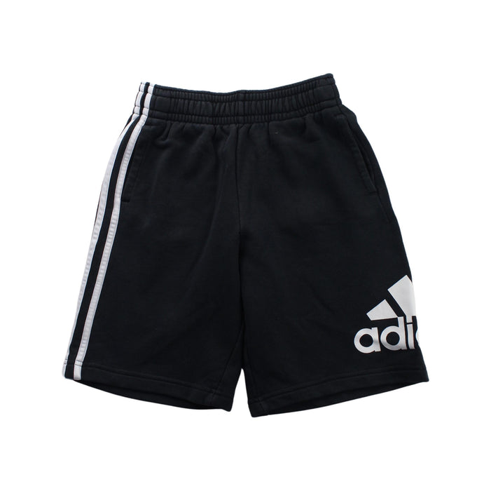 A Black Shorts from Adidas in size 10Y for boy. (Front View)