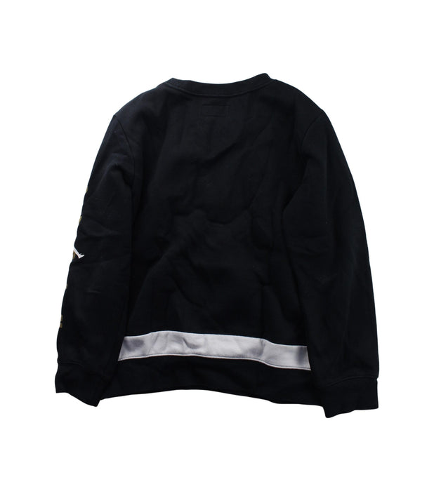 A Black Crewneck Sweatshirts from Air Jordan in size 12Y for boy. (Back View)