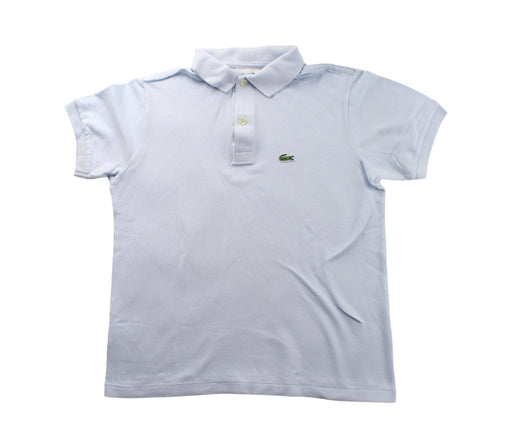 A Blue Short Sleeve Polos from Lacoste in size 12Y for boy. (Front View)