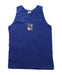 A Blue Sleeveless T Shirts from Petit Bateau in size 10Y for boy. (Front View)