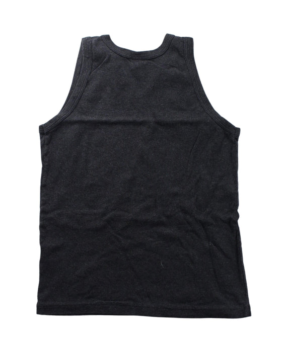 A Black Sleeveless T Shirts from Petit Bateau in size 10Y for boy. (Back View)