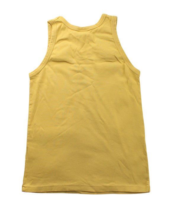 A Yellow Sleeveless T Shirts from Petit Bateau in size 10Y for boy. (Back View)