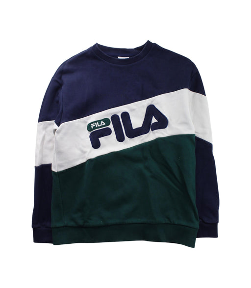 A Blue Crewneck Sweatshirts from Fila in size 10Y for boy. (Front View)