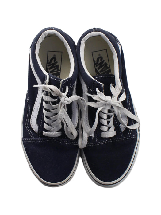 A Blue Sneakers from Vans in size 12Y for neutral. (Back View)