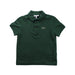 A Green Short Sleeve Polos from Lacoste in size 3T for boy. (Front View)