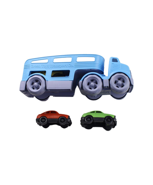 A Blue Cars Trucks Trains & Remote Control from Green Toys in size O/S for boy. (Front View)