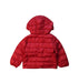 A Red Puffer/Quilted Jackets from Moncler in size 6-12M for neutral. (Back View)
