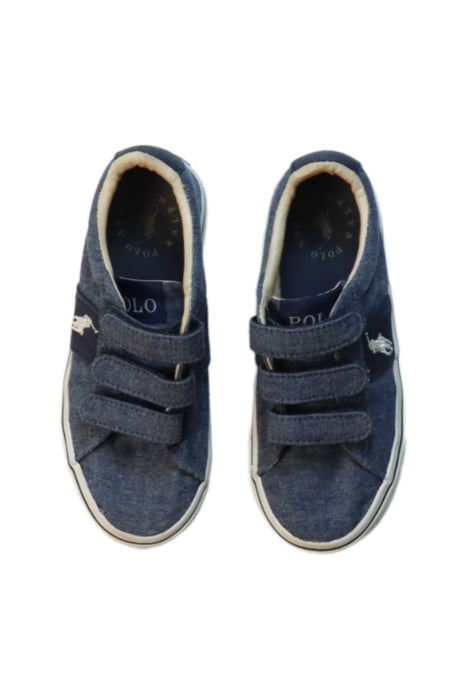 A Navy Sneakers from Polo Ralph Lauren in size 5T for boy. (Back View)